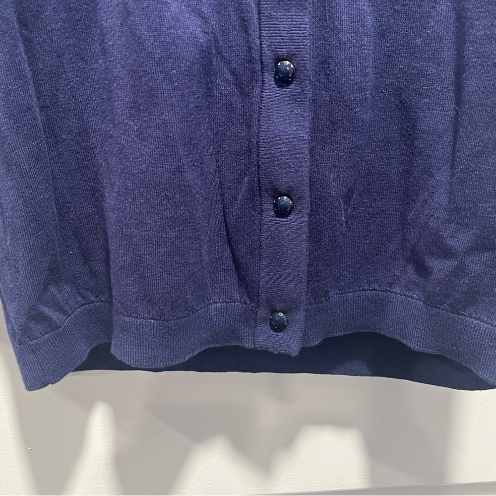 Kate Spade Women's Navy Cardigan with Bow Detail - Size L - Picture 10 of 16